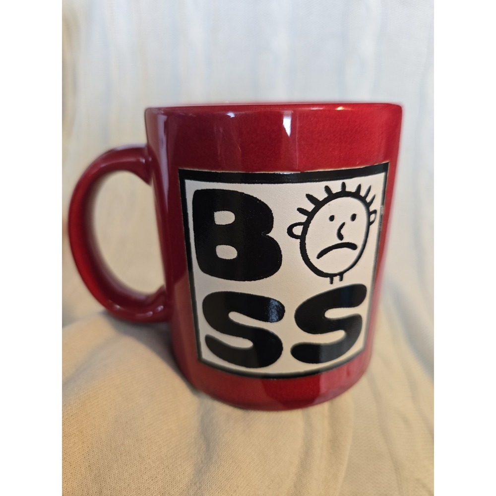 Waechtersbach Germany BOSS Red White Black Coffee Tea Cup Mug Ceramic Handle